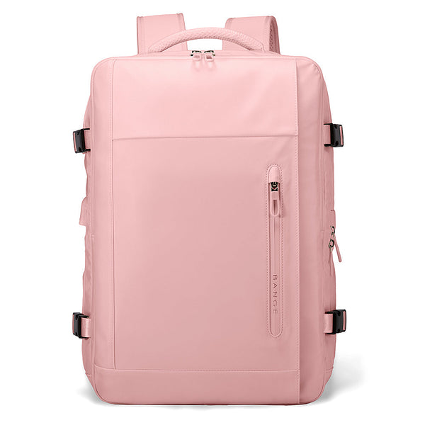 Bange TB-Large Travel Laptop USB Backpack Pink