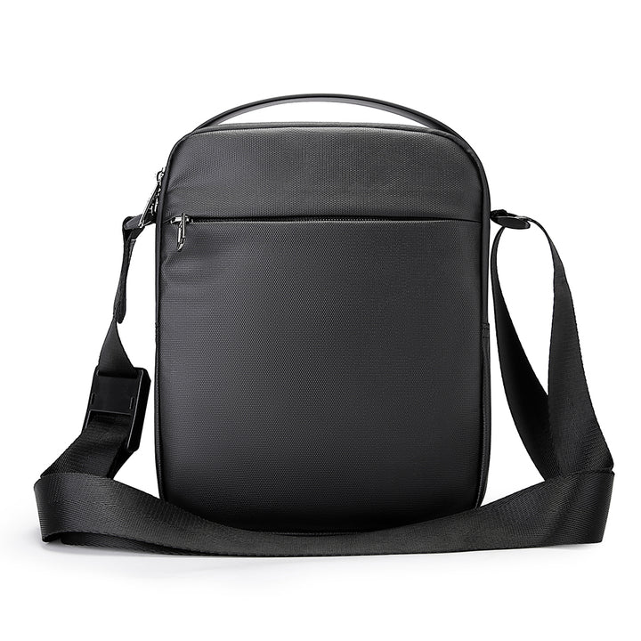 Bange Crossbody Shoulder Messenger Bag for everyday use, versatile and durable for men, ideal for work or casual outings, back view, black colour.