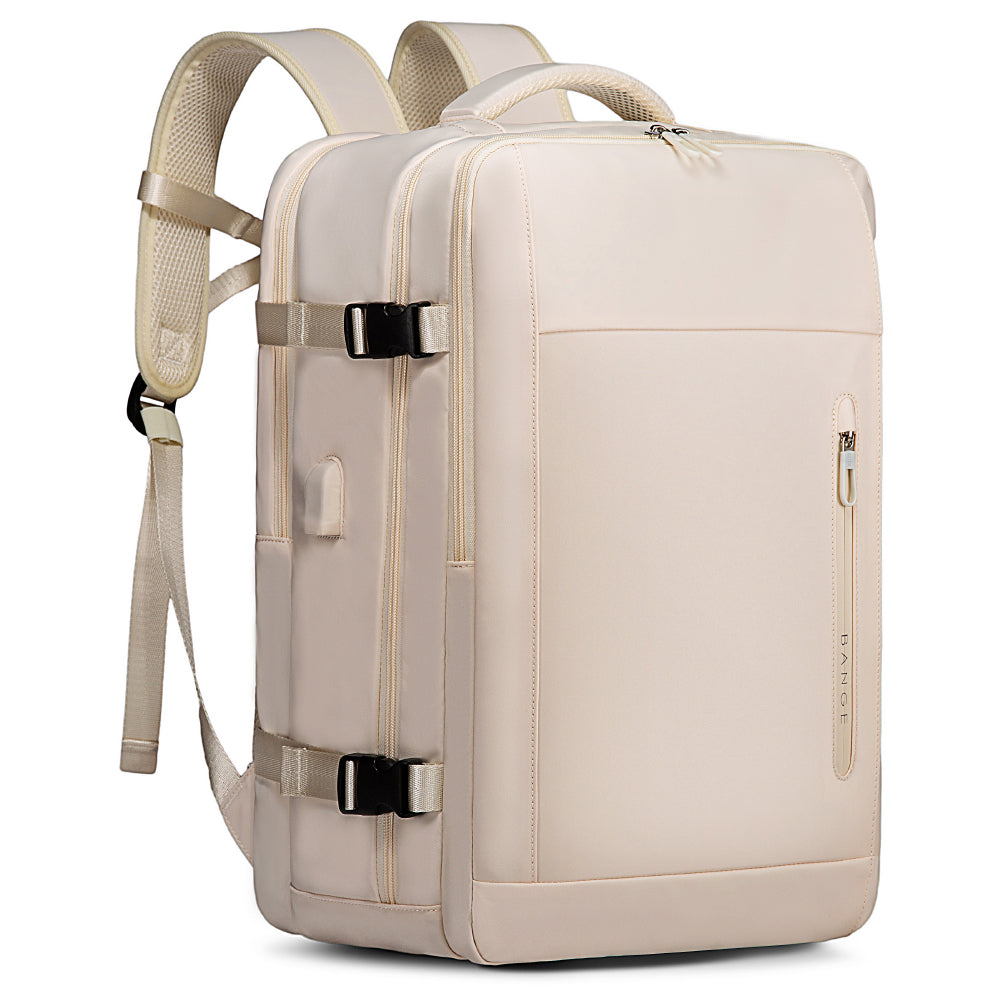 Bange TB-Large Travel Laptop USB Backpack Beige