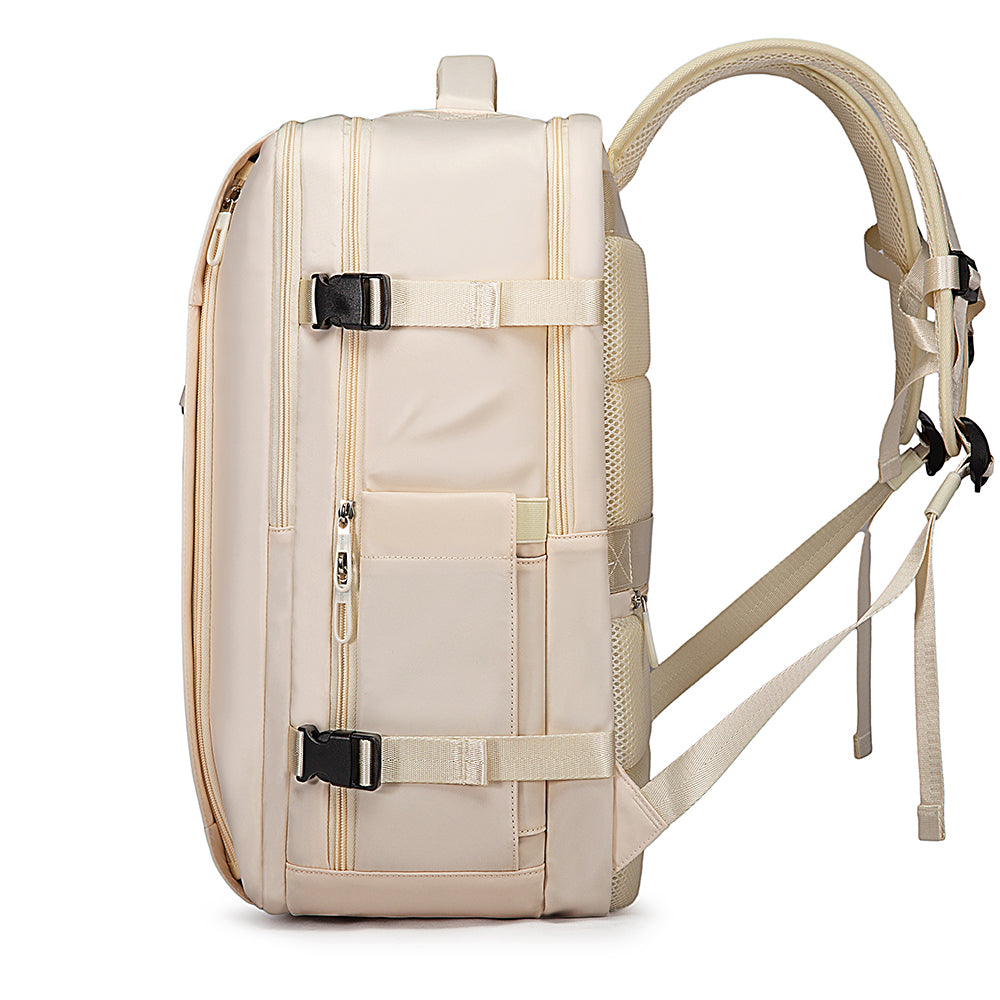 Bange TB-Large Travel Laptop USB Backpack Beige