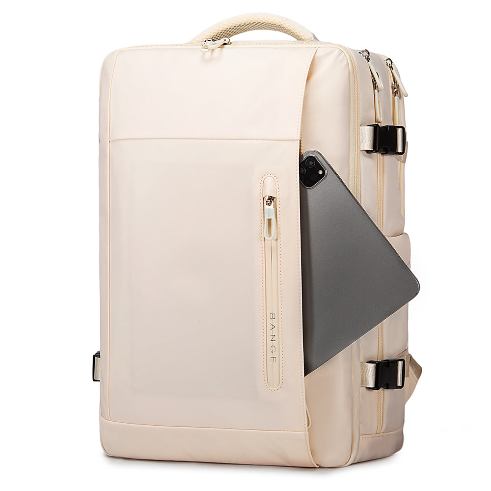 Bange TB-Large Travel Laptop USB Backpack Beige