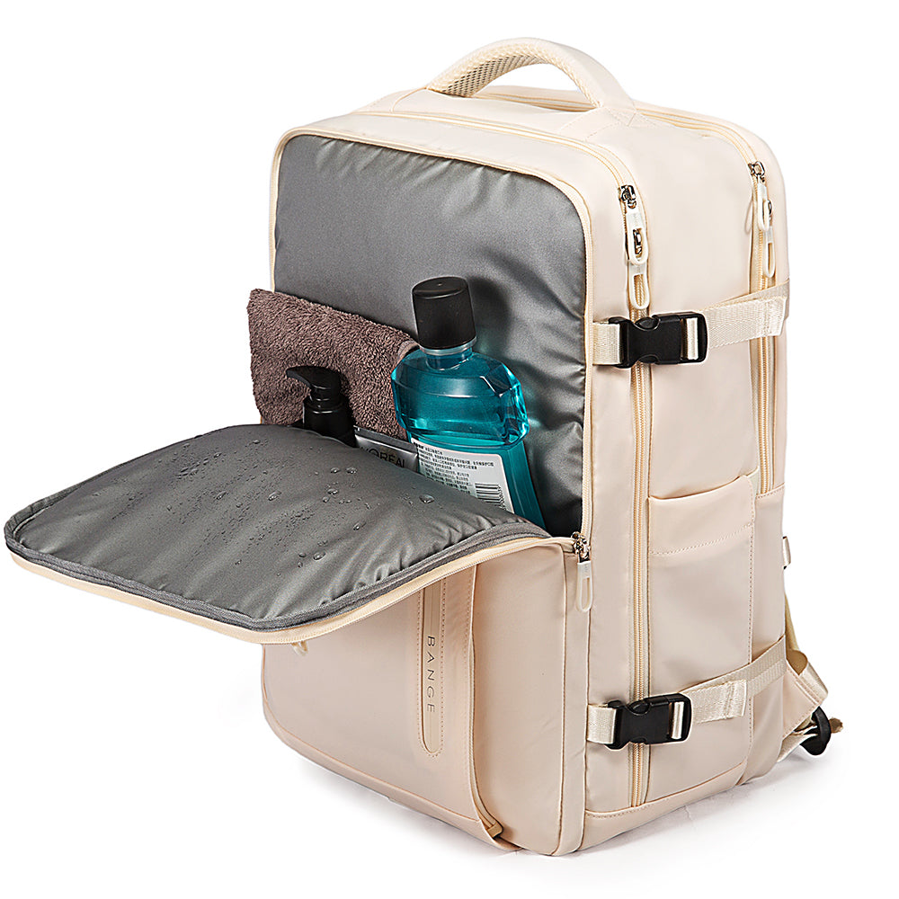 Bange TB-Large Travel Laptop USB Backpack Beige