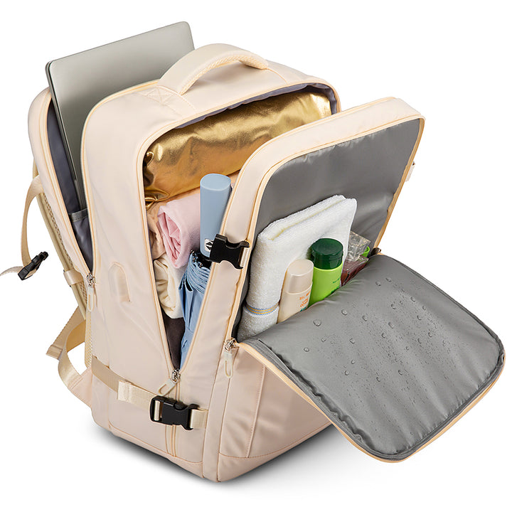 Buy Bange TB-Large Travel Laptop USB Backpack Beige