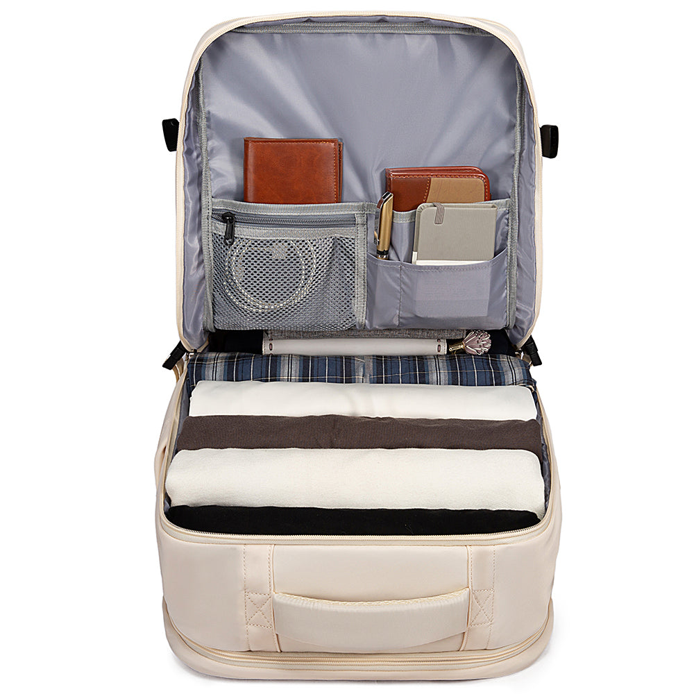 Bange TB-Large Travel Laptop USB Backpack Beige